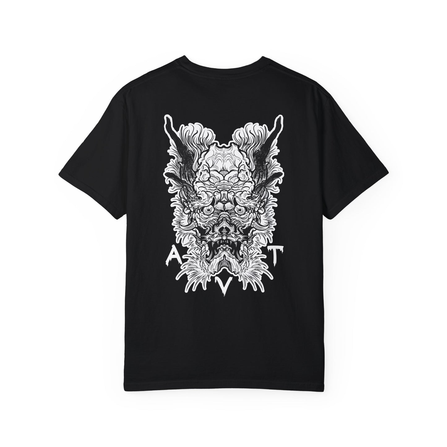 Dragon Unisex T-shirt with stomach rocker design