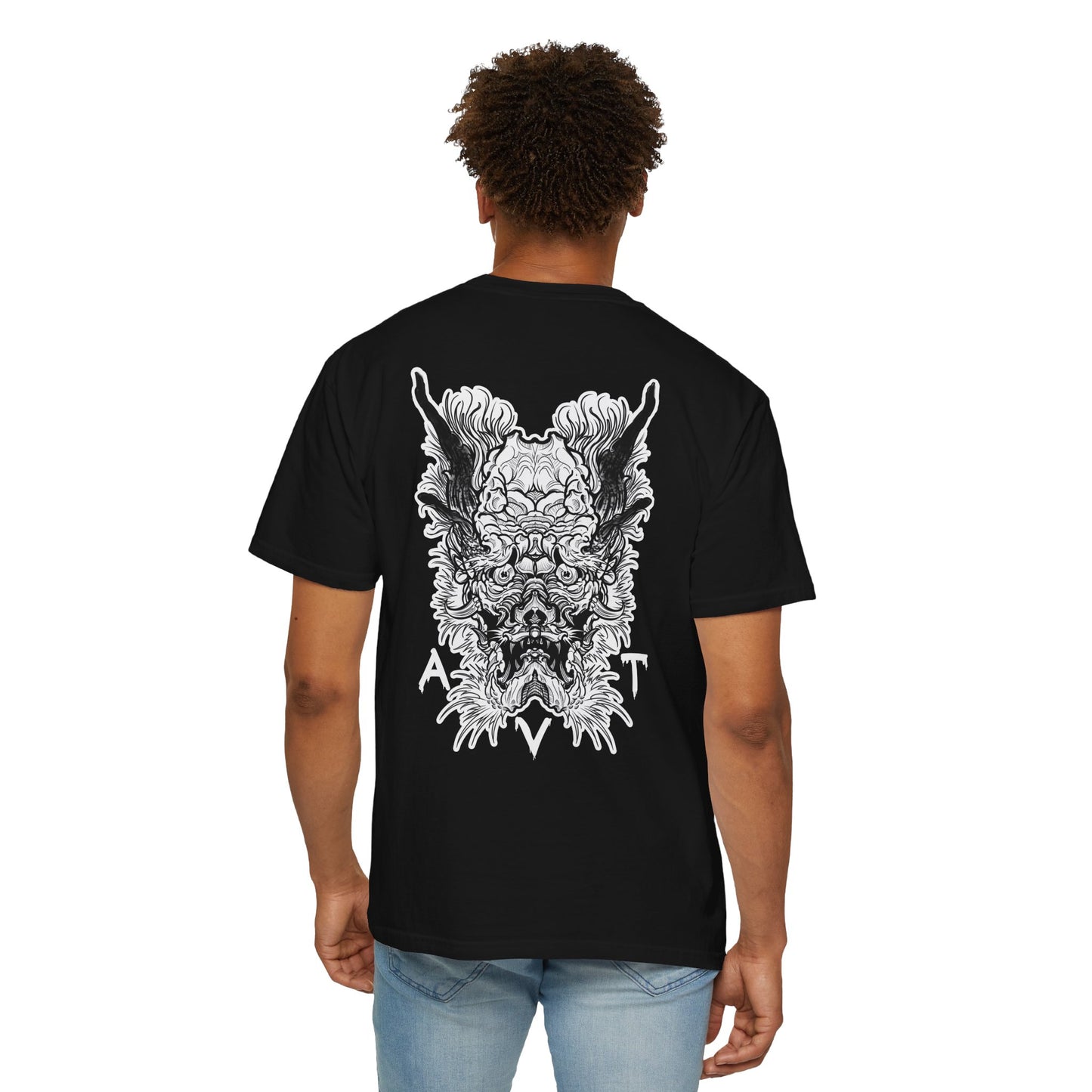 Dragon Unisex T-shirt with stomach rocker design